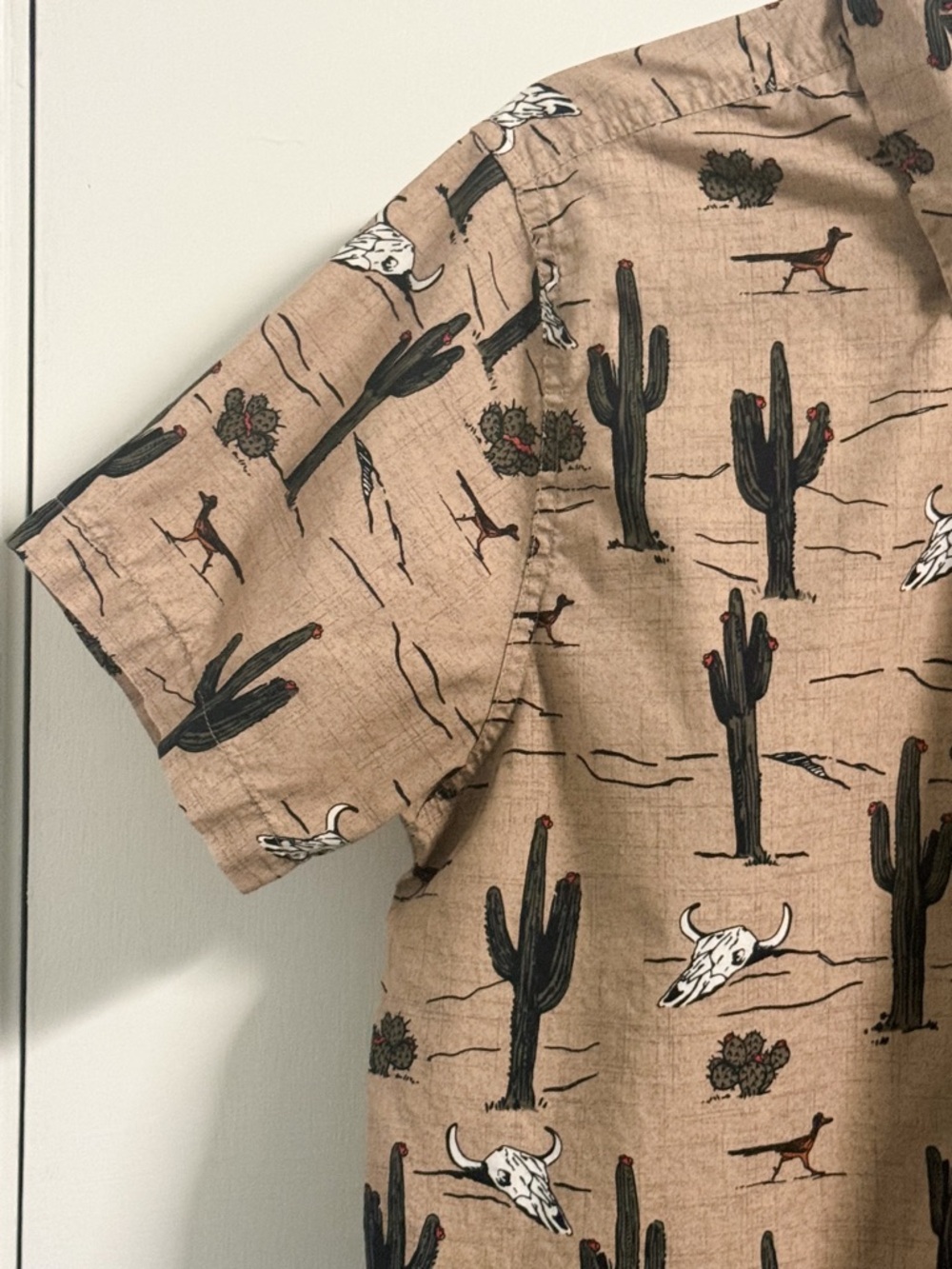 Cinch Desert Print Button Down Shirt XS Western Cactus Skull Cowboy - Picture 2 of 11